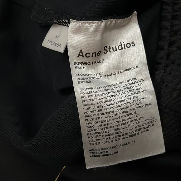 Acne Studios Norwich Face Track Pant M - Picture 6 of 6